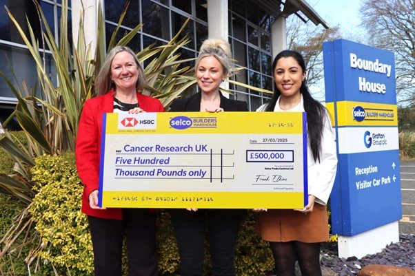 Signpost of Selco Raises a Spectacular £500K for Cancer Research UK After Just Two-and-a-half Years of Partnering with the Charity